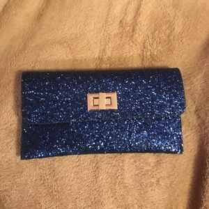 Blue Sparkle Clutch